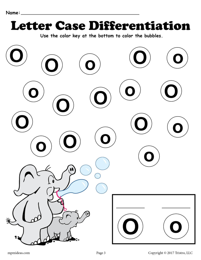 FREE Letter O Do-A-Dot Printables For Letter Case Differentiation Practice!