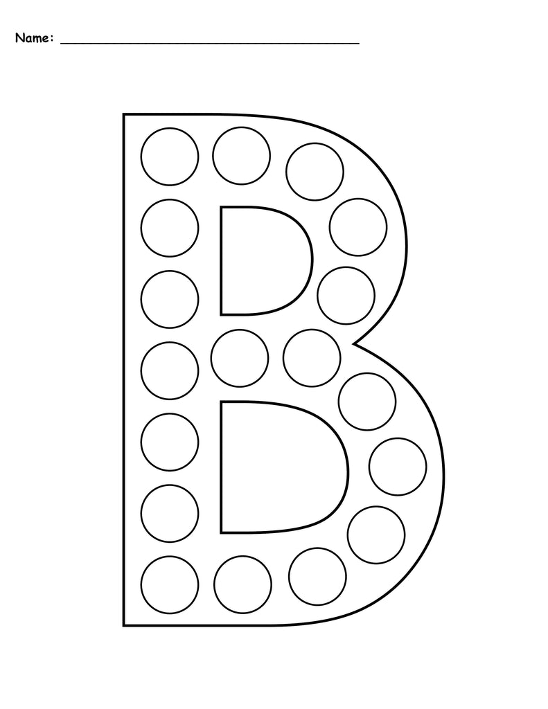 FREE* All About Letter B Printable Worksheet