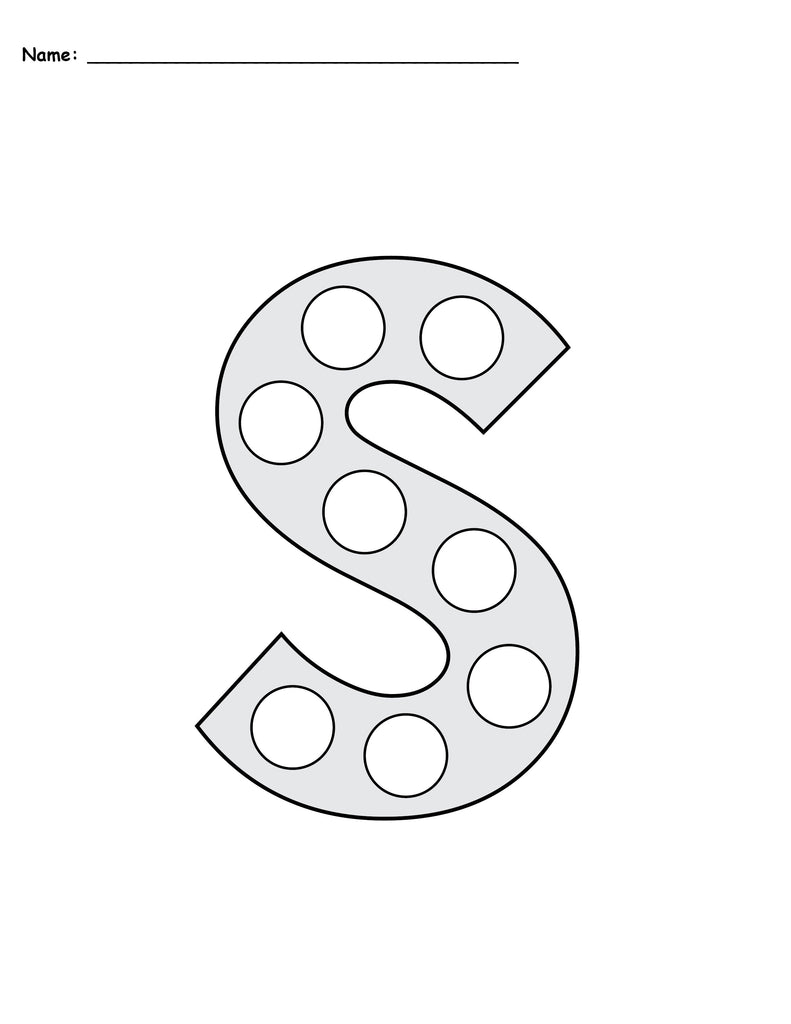 FREE Letter S Do-A-Dot Printables - Uppercase & Lowercase!