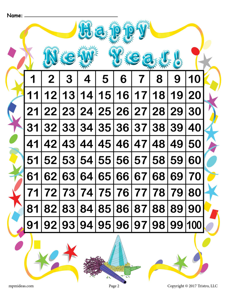 FREE Printable 2018 New Year's Place Value Mystery Picture!