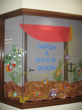 Catch A Good Book! - Ocean & Reading Themed B2S Display