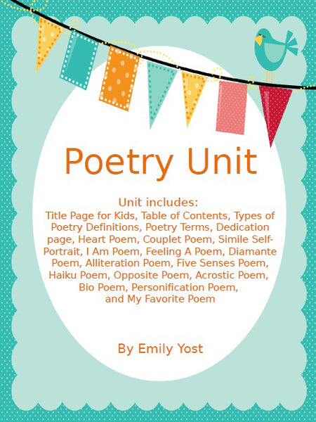 Poetry Unit Plus FREEBIE! – SupplyMe