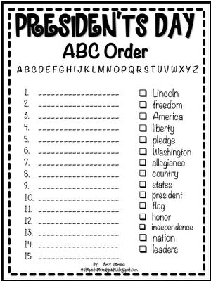 16 Free Preschool President's Day Worksheets & Printables – SupplyMe