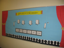 Let's All Go To The Library! - Hollywood Themed Back-To-School Bulletin Board