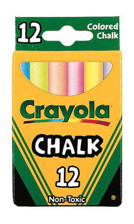Crayola® 12-Pack Assorted Color Chalk - 12 boxes