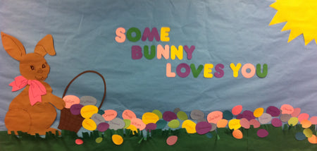 Here Comes The Easter Bunny! - Spring Door Display – SupplyMe