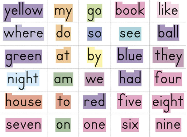 Teacher Created Resources Sight Words in a Flash Word Walls, Grades K-1 ...