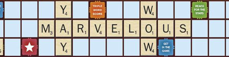 Eureka Scrabble Deco 4 Letters Bulletin Board Cut Out