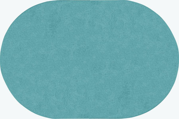 Joy Carpets Just Kidding™ Seafoam Classroom Rug, 6' x 9' Oval | 623QQ ...