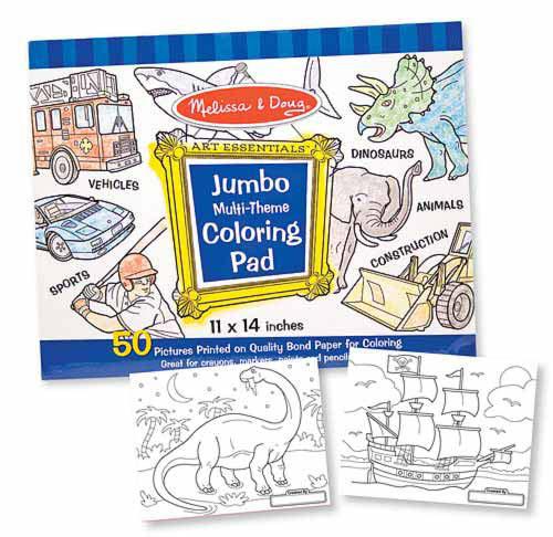 Melissa & Doug Jumbo Coloring Pad, Blue | LCI4226 – SupplyMe