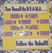 Save Yourself the Drama...Follow the Rules! - Movie Themed Back-To-School Board