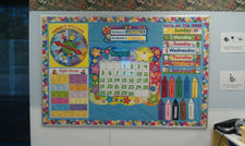 Preschool and Kindergarten Back-To-School Calendar Board