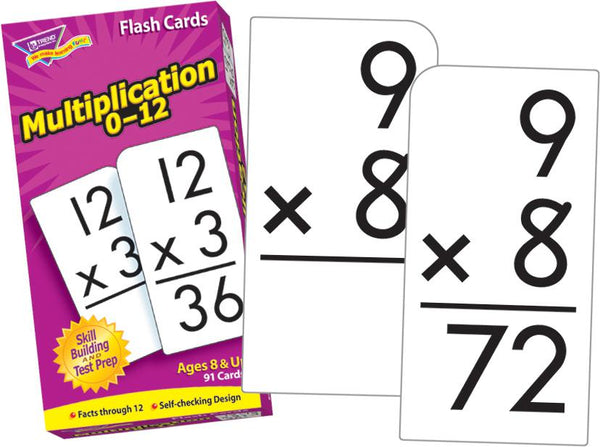 Trend Enterprises Multiplication 0-12 Skill Drill Flash Cards | T-53105 ...