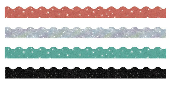 Trend Enterprises Sparkle Solids Terrific Trimmers® & Bolder Borders ...