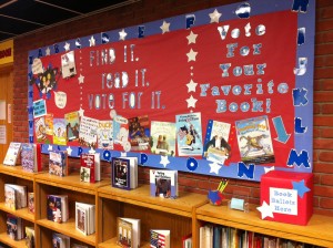 Vote For Your Favorite Book! - Election Themed Library Bulletin Board ...